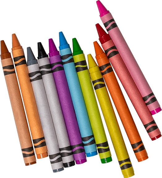 colorful crayons